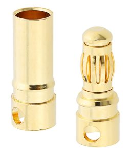 Gold 4mm male/female connectors